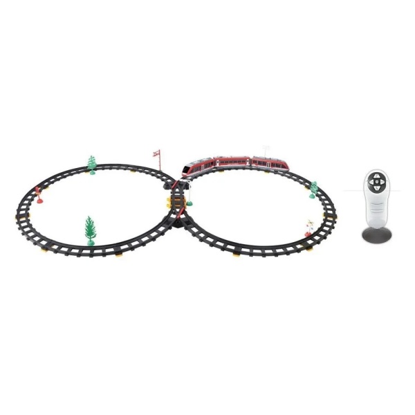 Set Asamblare Tren Cu Infrarosu Si R/C 61 Piese Plastic Multicolor 33530202